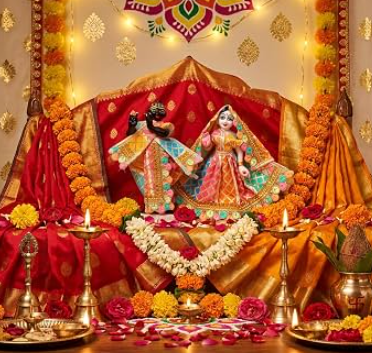 Temple Poshaks - best customized poshaks in Bareilly by Bhagwanji.ki.Poshaak
